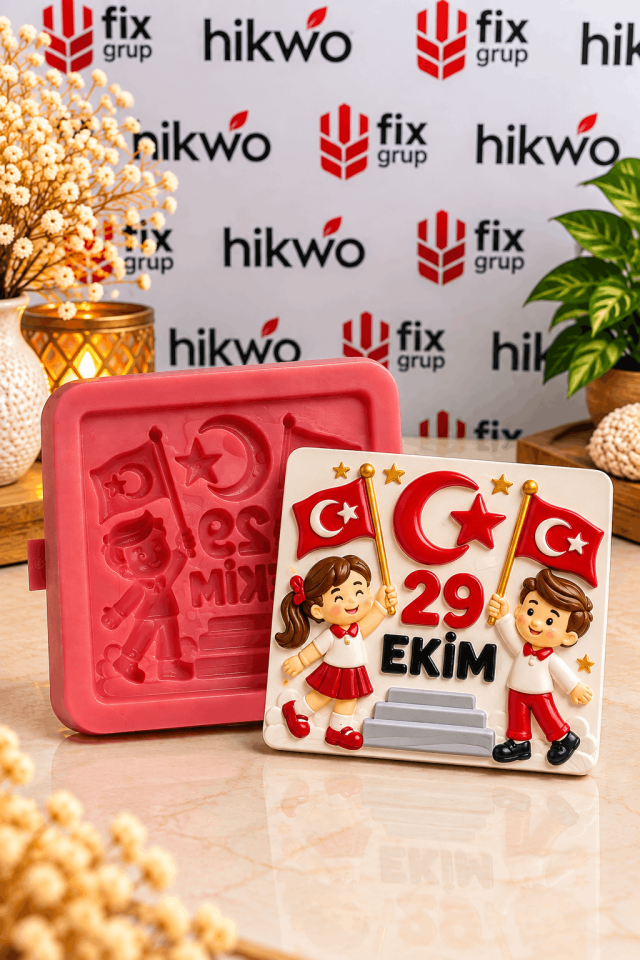 29 Ekim Etkinlik Boyama Silikon Kalıbı - Taş Tozu Kalıbı T54744