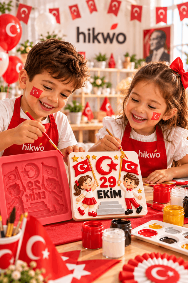 29 Ekim Etkinlik Boyama Silikon Kalıbı - Taş Tozu Kalıbı T54744