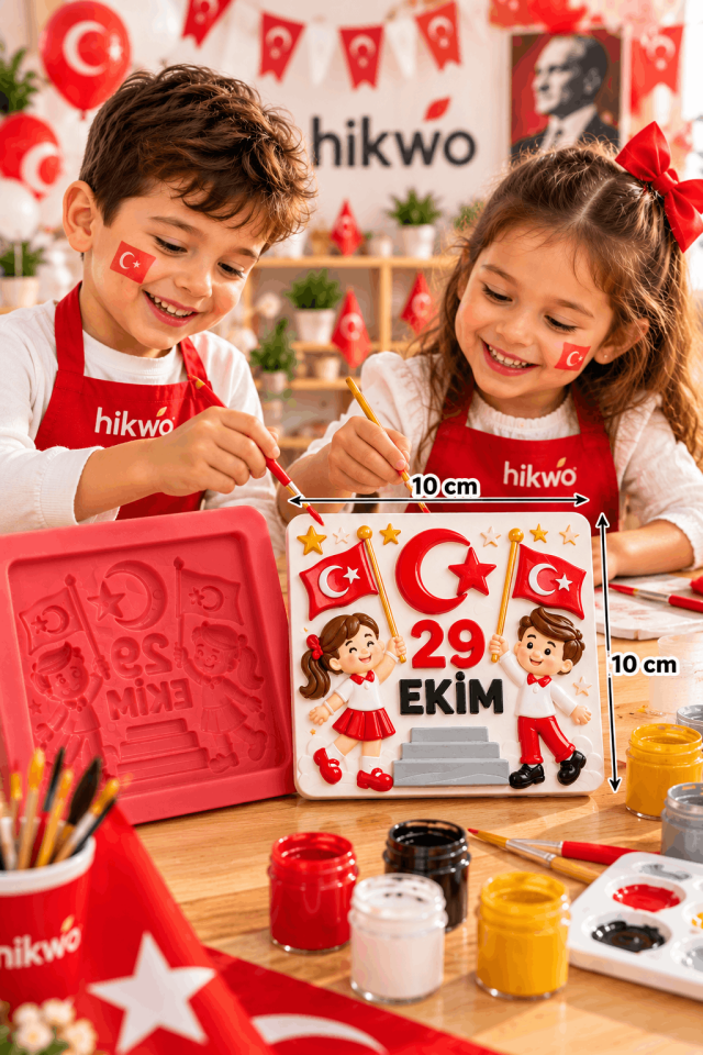 29 Ekim Etkinlik Boyama Silikon Kalıbı - Taş Tozu Kalıbı T54744